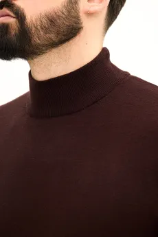 Чоловіча кофта на стійку Dark Chocolate  (арт. 3098) - фото № 5 - Corner