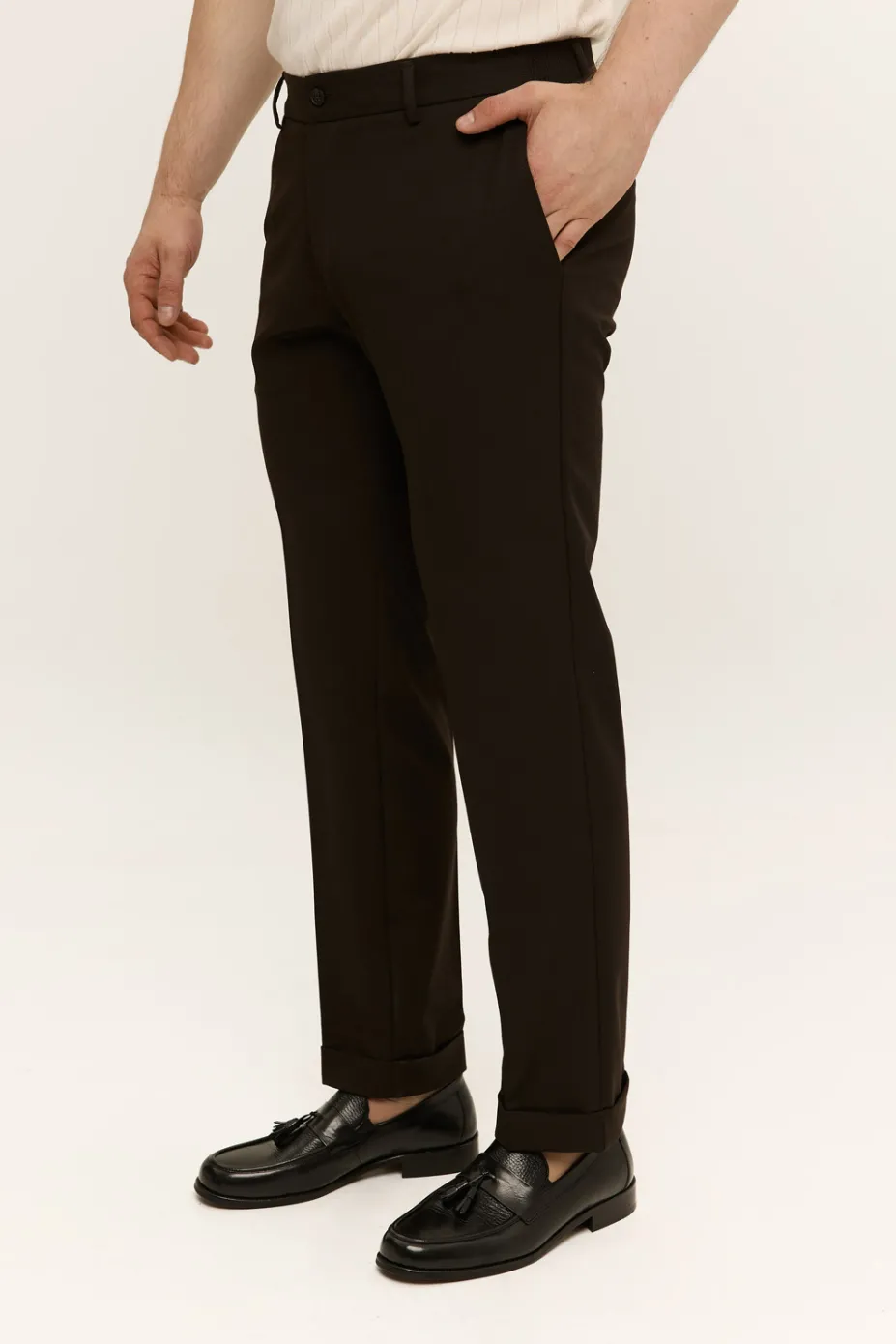 Чоловічі штани Regular Fit коричневі, (арт. 3171)