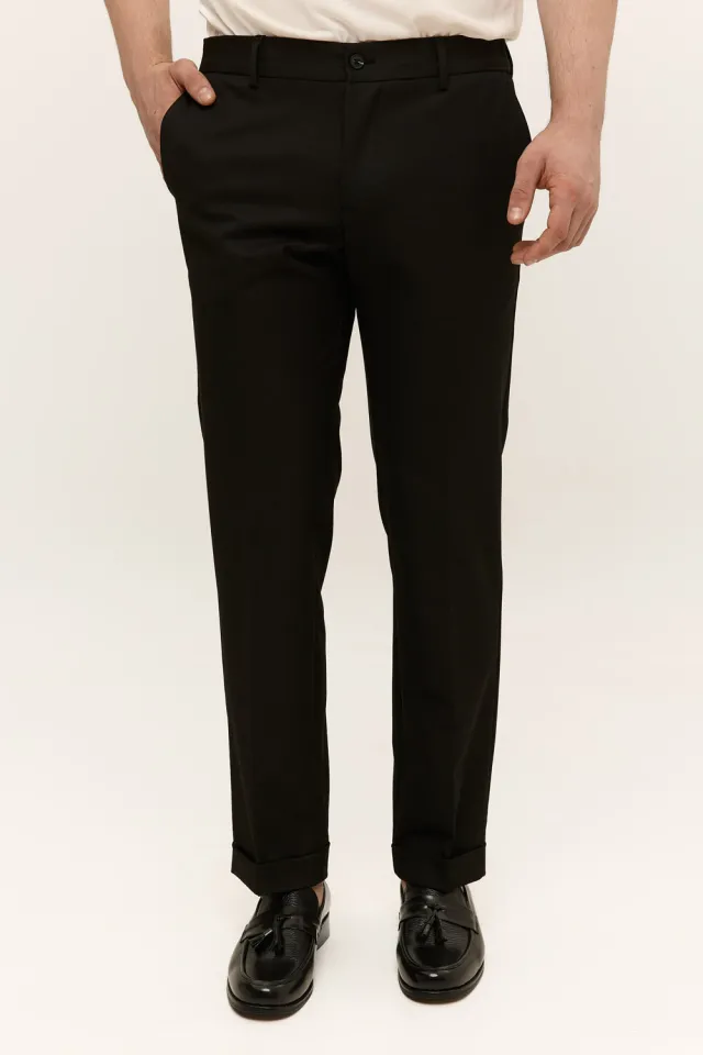 Чоловічі штани Regular Fit чорні  (арт. 3170)