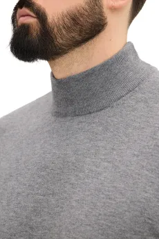 Чоловічий гольф на стійку сірий  (арт. 3100) - фото № 10 - Corner