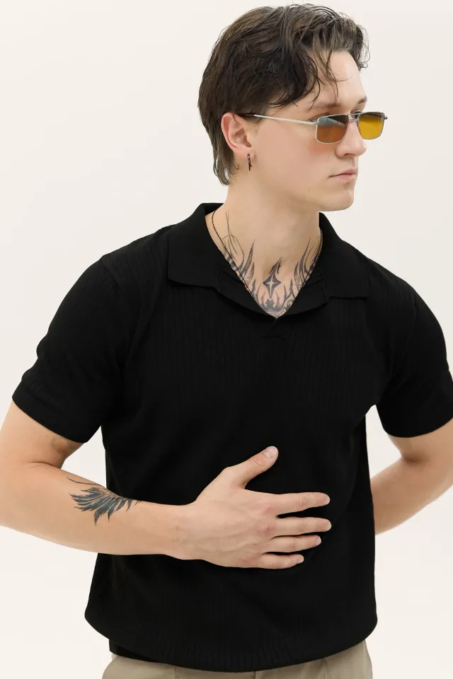 Футболка поло Black з класичним коміром  (арт. 3284)