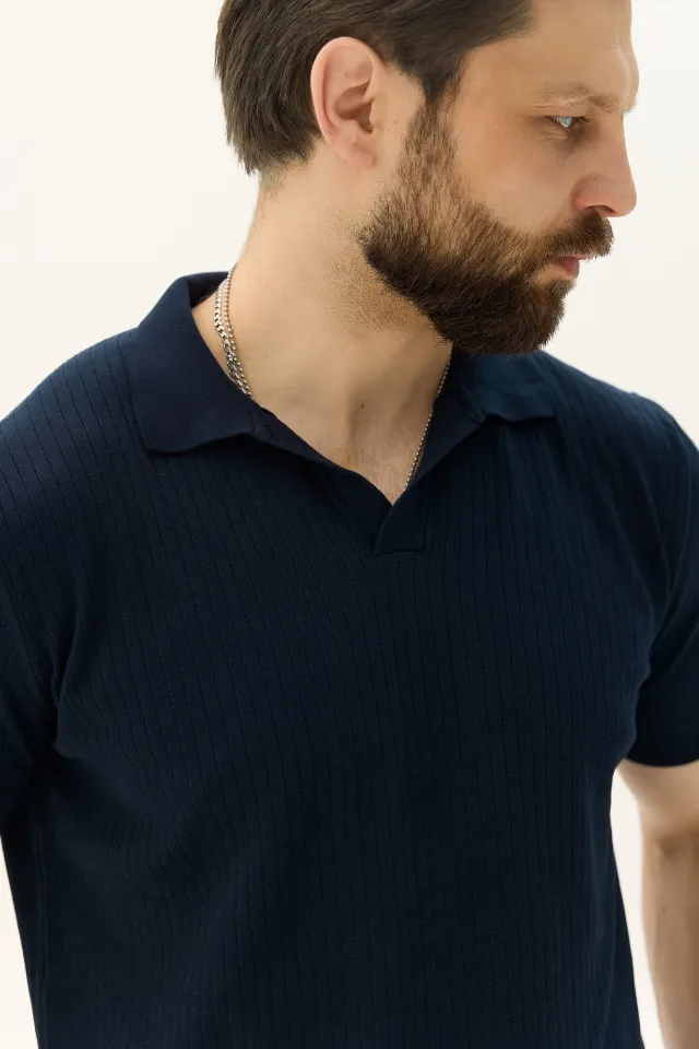 Футболка поло Navy Blue  з класичним коміром  (арт. 3282)