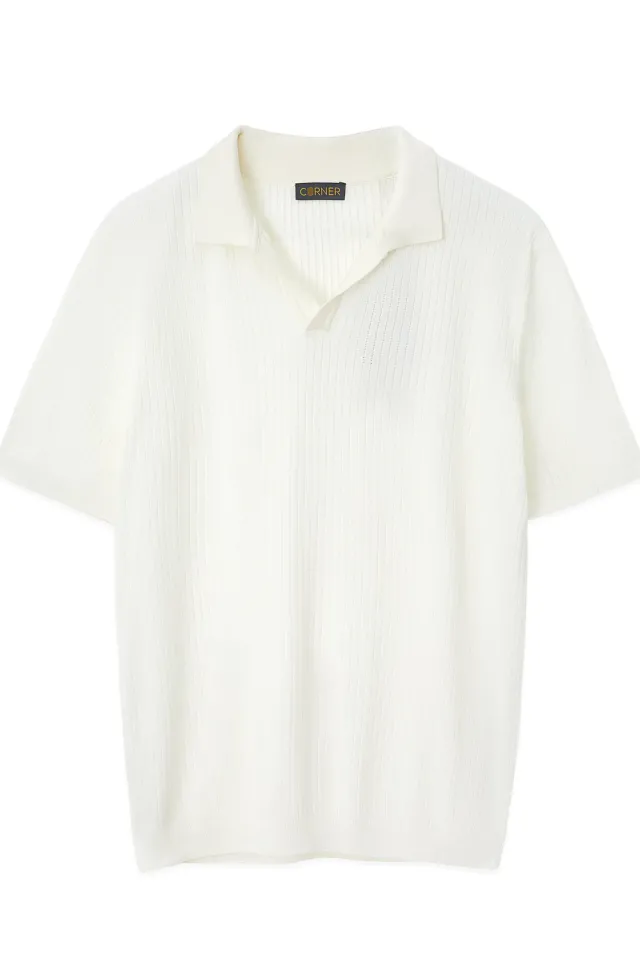Футболка поло Off White з класичним коміром  (арт. 3281)