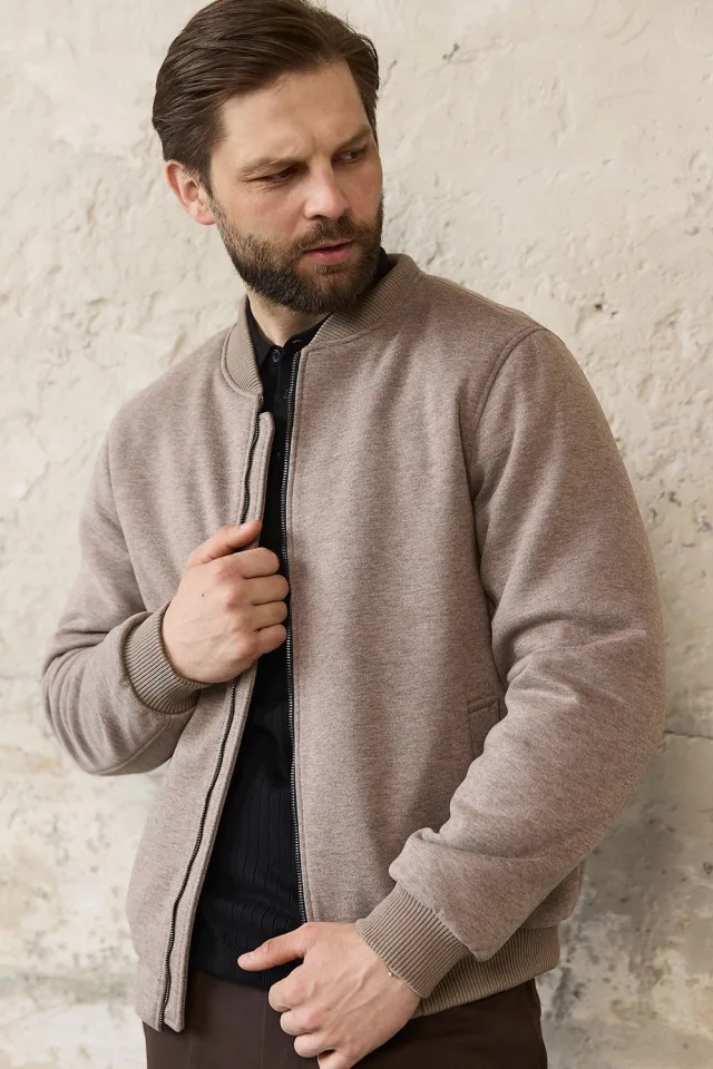 Куртка бомбер чоловіча Beige  (арт. 3043)