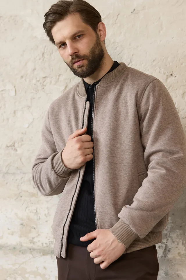 Куртка бомбер чоловіча Beige  (арт. 3043)