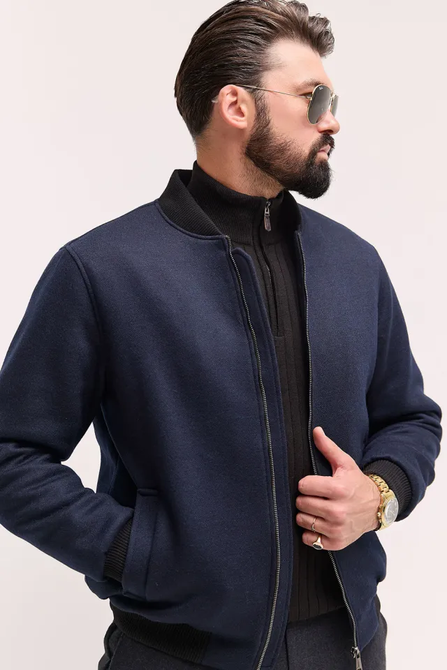 Куртка бомбер чоловіча Dark Blue  (арт. 3040)