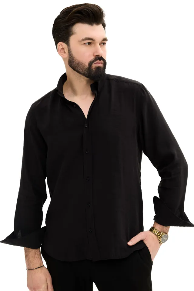 Чоловіча сорочка Modal Black  (арт. 3086)