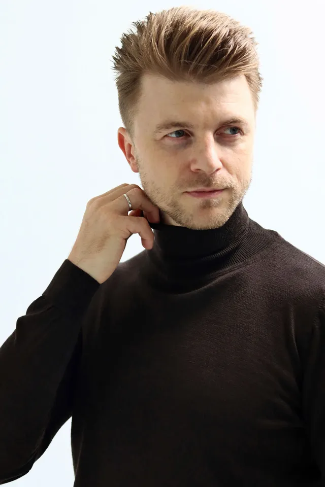 Водолазка чоловіча коричнева  (арт. 2443)